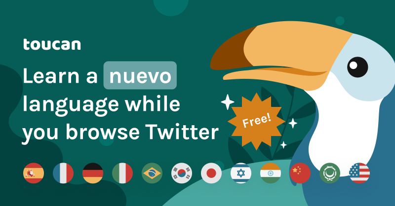 JoinToucan's tweet photo. No time to learn a new language? 
Browse Twitter with Toucan ⚡