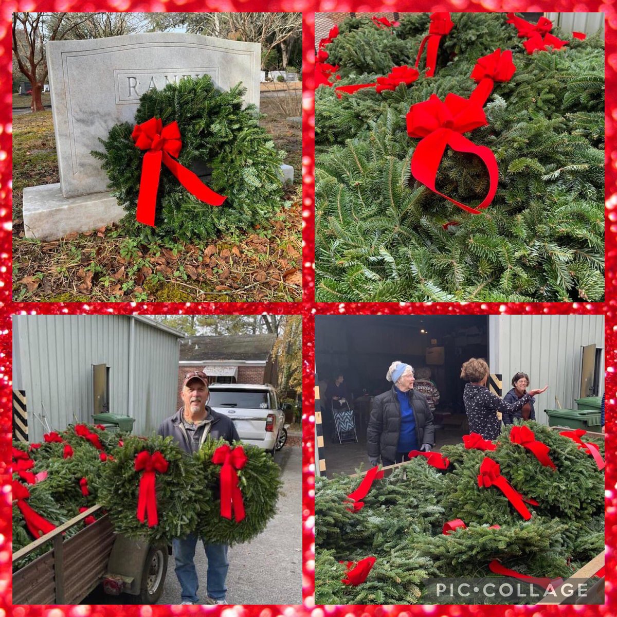 Over 150 wreaths were placed on family graves today. Thanks to all who purchased them this year from the Friends Group. Many thanks to the volunteers who helped tie the bows on the wreaths.
#OakdaleCemetery
#ChristmasWreaths
#Christmas
