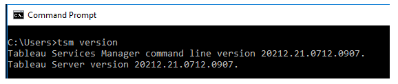 RcVels's tweet photo. #TableauTips TSM : Tableau Services Manager , Command Line Interface to support Tableau Server @tableau 

Tip #01 : looking for tableau server version , go for below command in CLI 

>> tsm version 

Hope it helps! #Datafam https://t.co/rllZeC24YL