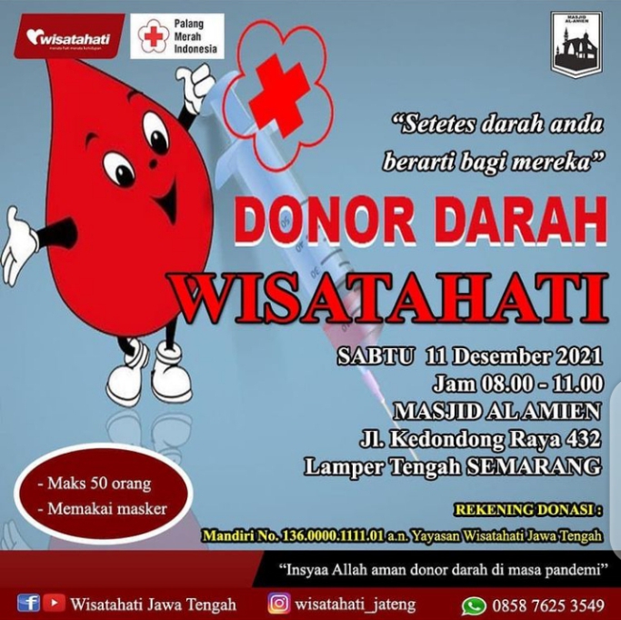 #INFO #DonDar #Semarang | 11 Desember 2021 | 08.00 - 09.00 WIB | Masjid Al Amien, Jl. Kedondong Raya 432 Lamper Tengah | <a href="/sambatondes/">Semarang Sambat</a> <a href="/dotsemarang/">dotsemarang</a> <a href="/Semarangans/">Semarangan</a> <a href="/AsliSemarang/">ASLI SEMARANG NDES</a> <a href="/miksemarang/">MIK Semarang ™</a> <a href="/SmgMenfess2/">Semarang Menfess</a> <a href="/elshinta_smg/">Radio Elshinta Semarang 91 FM</a>