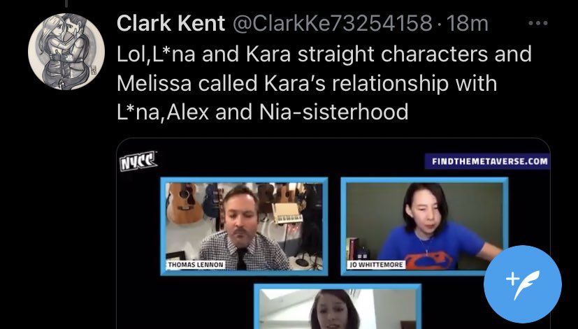 KramReceipts's tweet photo. Antis will read an article talking about queer baiting and the positive impact of supercorp ending with a mental health helpline for anyone who is suicidal and think that this is where they should add their unneeded comments, insults and lies https://t.co/uKZlNk4amc