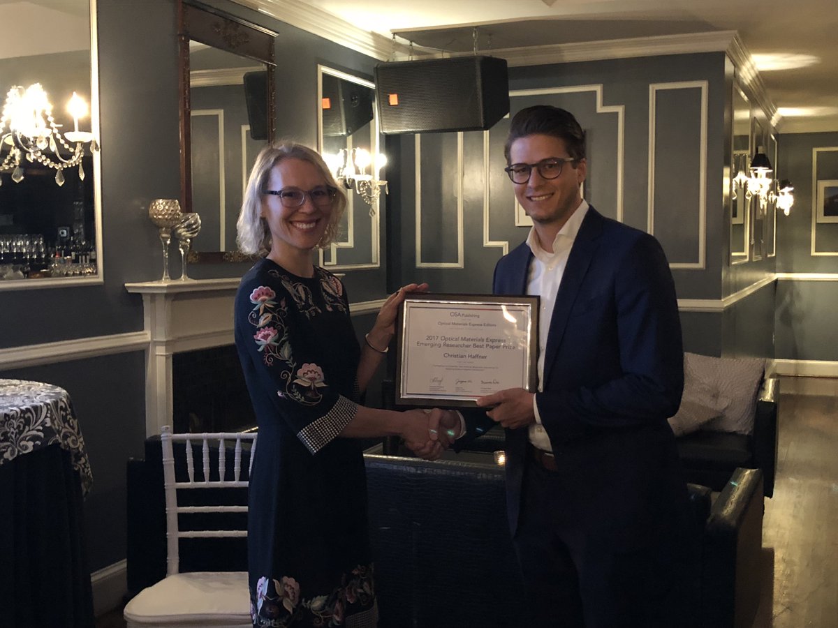 #ThrowbackThursday with the Best Emerging Researcher prize #OPG_OMEx winner Christian Haffner