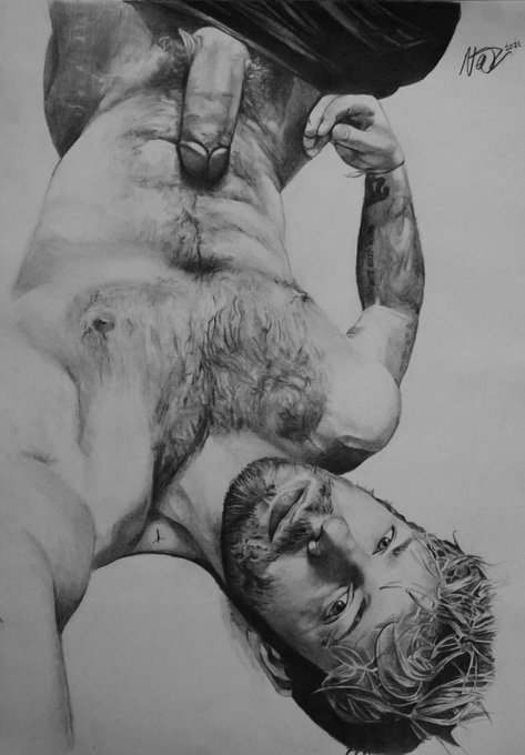 This amazing drawing right here! God he's a talent eh @male_nude_neil https://t.co/jUgpVF4yeJ