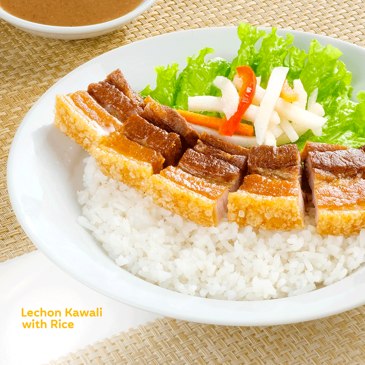 Lechon Kawali With Rice Png