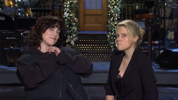 Dunno about you but Billie knows the big secret now, thanks to Kate McKinnon Happy Birthday  