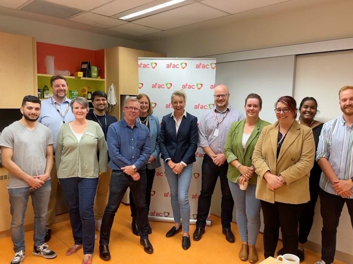 CEO_AFAC's tweet image. Senator McKenzie, Federal Minister for Emergency Management and National Recovery and Resilience visited the AFAC Office today. 

@AIDR_News @NAFC 
@RecoveryAust @senbmckenzie