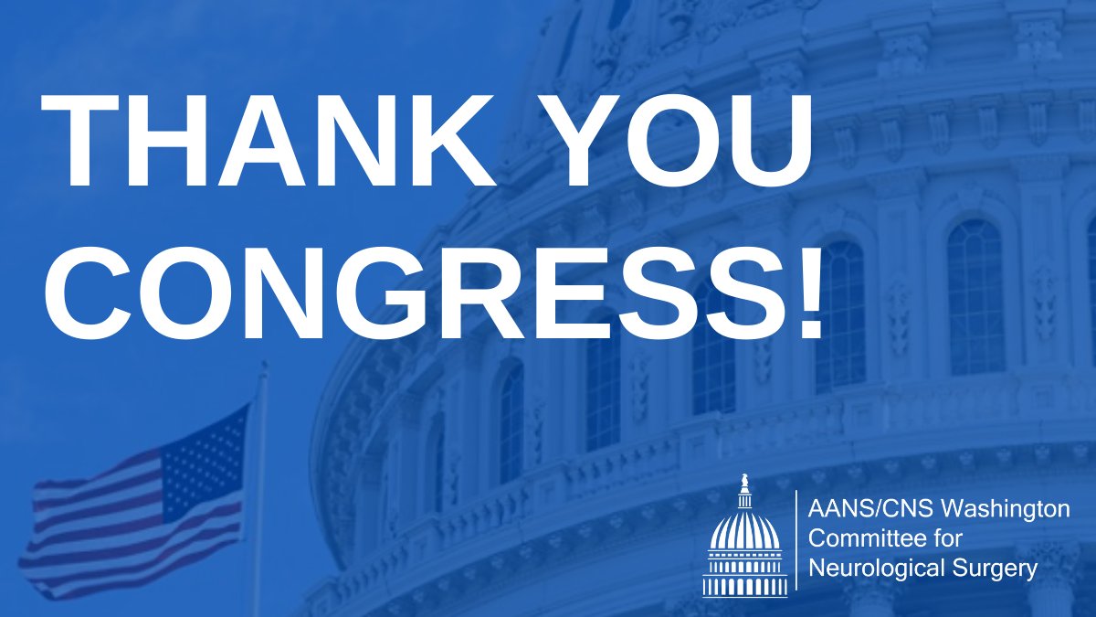 neurosurgery's tweet photo. .@Neurosurgery applauds the @SenateGOP and @SenateDems for passing #S610 and mitigating some of the steep #Medicare cuts that would have limited patient access to care. TY for the bipartisan support to protect patients. Read more: https://t.co/aDO2F85l6V https://t.co/byQCcWN2Es