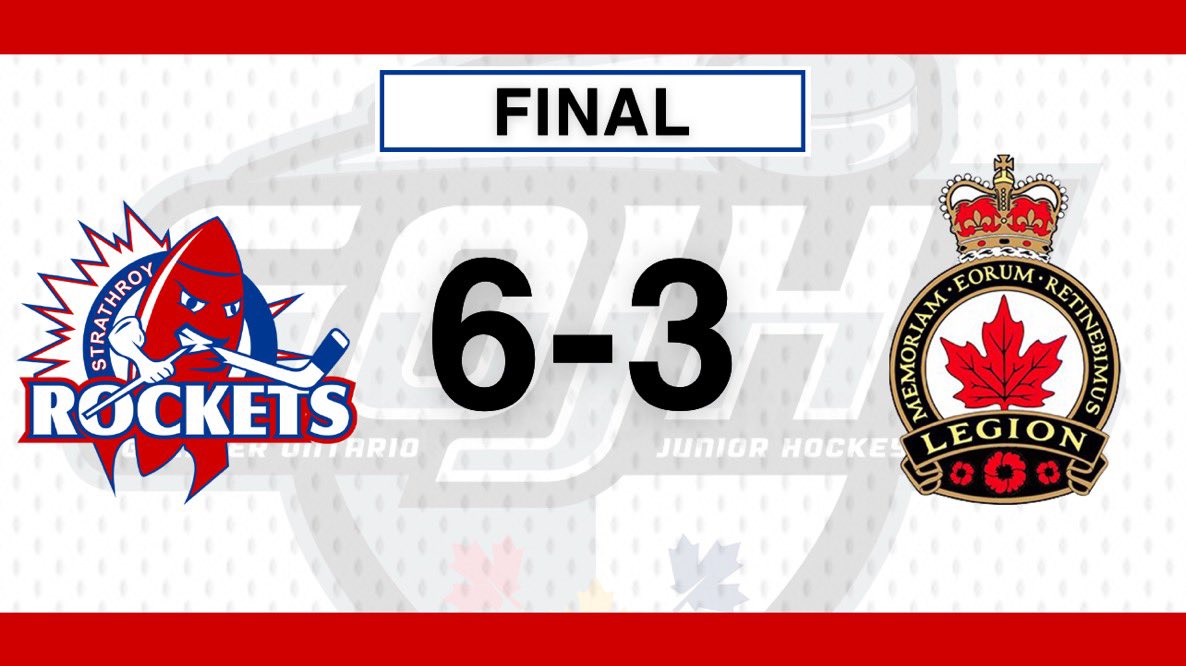 FINAL: Rockets explode for 4 goals in the third to win it 6-3!