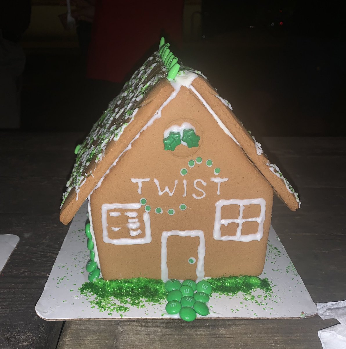 Had a blast at our annual (outdoor &amp; fully vax’d) <a href="/RiceSSPB/">SSPB Rice University</a> holiday party tonight. This year, our team’s gingerbread house theme was Merry Twistmas! We hope everyone gets all of the gene fragments on their Twistmas lists this year🎄<a href="/Bacterioman99/">Biki Kundu</a> <a href="/Andrea_Garza_E/">Andrea Garza E.</a> <a href="/TwistBioscience/">Twist Bioscience</a>