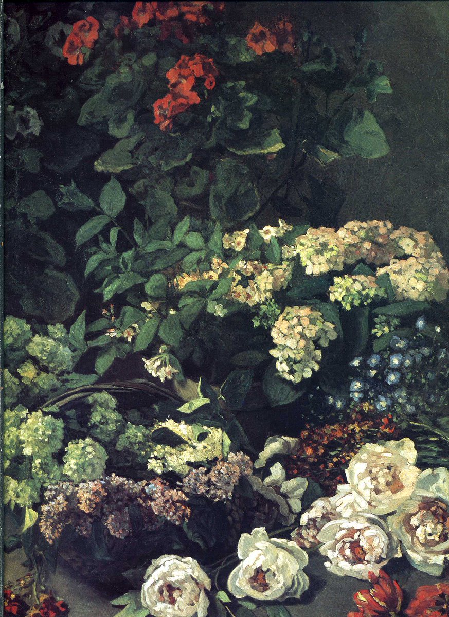 Spring Flowers, 1864 #monet #claudemonet