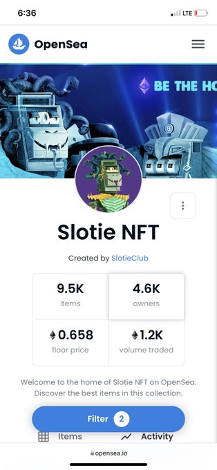 @SlotieNft are back up to .66 Floor&hellip;Hold Tight my friends! Do NOT Panic!🚀 #NFTGame #nftcollector #NFTCommunity<a class="tags" target="_blank" title="On Twitter" href="/?out=eyJ0eXAiOiJKV1QiLCJhbGciOiJIUzUxMiJ9.eyJpYXQiOjE3MjI4OTU1MDAsImlzcyI6InR3cG9ybnN0YXJzLmNvbSIsIm5iZiI6MTcyMjg5NTUwMCwiZXhwIjoxNzU0NDMxNTAwLCJyZWRpcmVjdF91cmwiOiJodHRwczovL3R3aXR0ZXIuY29tL1Nsb3RpZU5mdCJ9.DrSdO63lBDhfds7ETiKnPp4dgsU6cBN2vxmNEhQ_piyomUl-Rm24XB4cG9lUQVipvDRGw7afdBZBagyPv3R_ag">@SlotieNft</a><a href="/tag/nftcommunity"class="tags"><span>#nftcommunity</span></a><a href="/tag/nftcollector"class="tags"><span>#nftcollector</span></a><a href="/tag/nftgame"class="tags"><span>#nftgame</span></a><a href="/tag/slotien"class="tags"><span>#slotien</span></a>