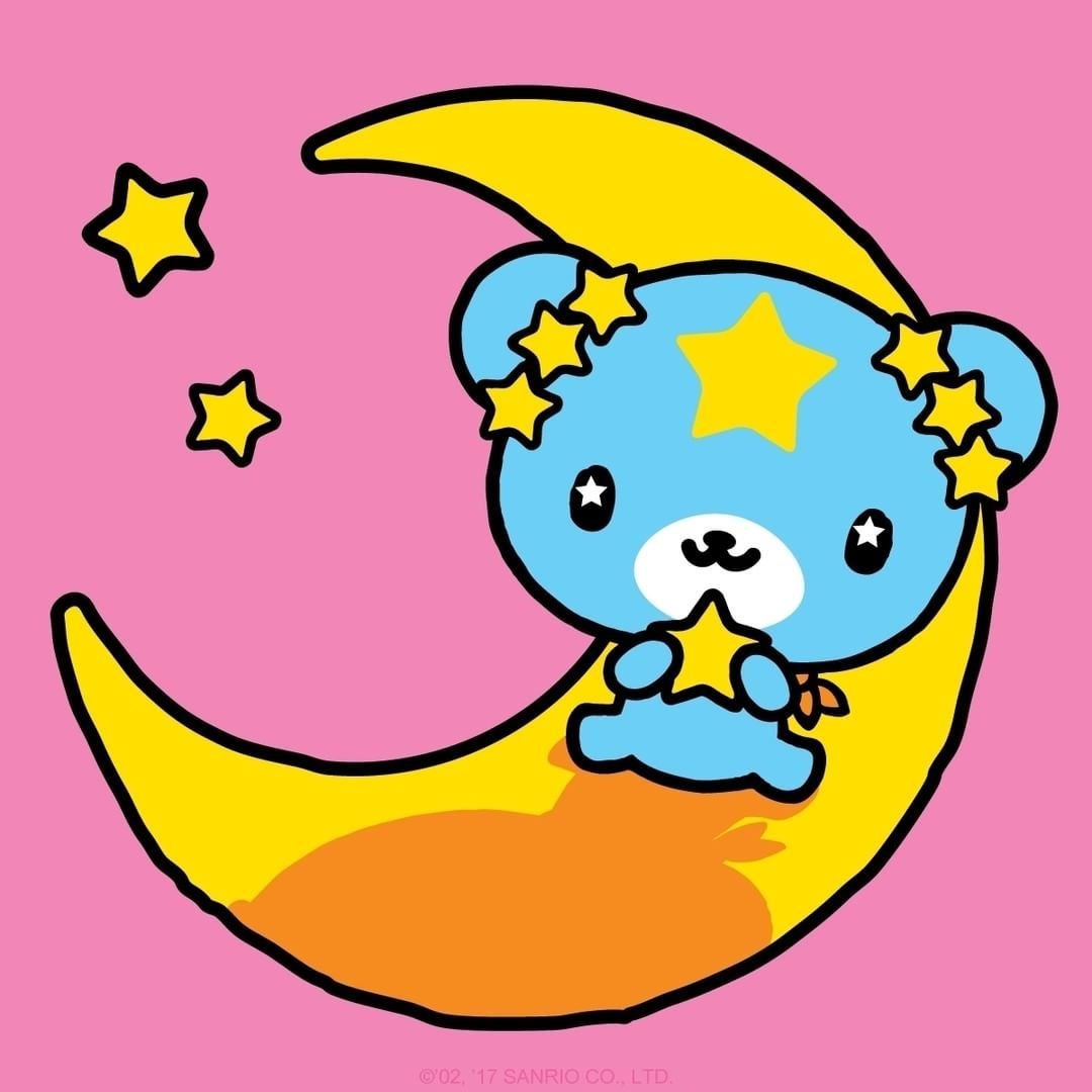 🌠today's galaxy character of the day is Hoshinowaguma from sanrio!

also called "hoshikuma" (star bear), he is just a little blue guy :))
there isnt much written about him but he is very nice