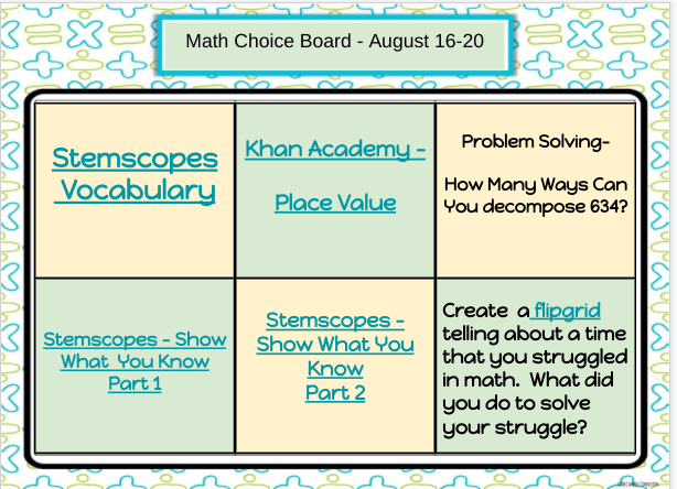 PrideAnderson's tweet photo. #MathmasCheer Day #5
Know your kids!  Some of my virtual class likes a 1,2,3 list of what they need to do each day.  Others know they need to do Exemplars and Imagine Math and then choose the order they complete their 3rd station.  @danifryIC @IC_K8Stafford https://t.co/6n3EiEJdD1