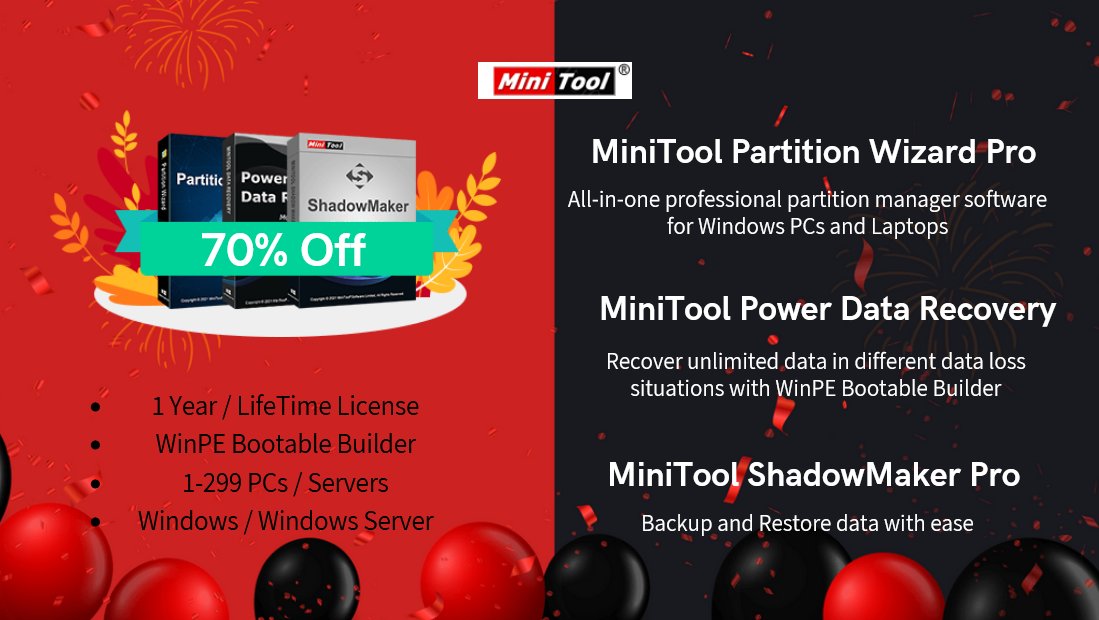 drecoverycoupon's tweet image. 70% Off - MiniTool Software Big Sale
datarecoverycoupons.com/minitool.html
#minitool #shadowmaker #backup #pc #server #computers #software #windows #WinPE #sale #datarecovery #app #coupons #discount #shopping #databackup #shoppingonline #onlineshopping #onlineshop #trend #trending