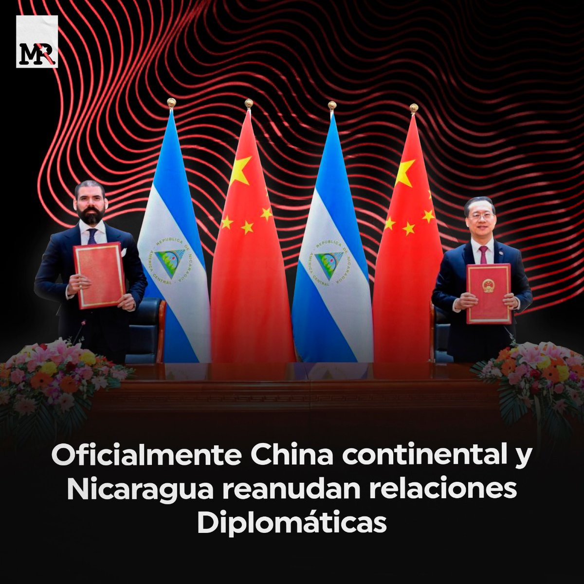 #9Diciembre| #Nicaragua establece oficialmente relaciones diplomáticas con el Gobierno de #China continental. 🇨🇳🤝🏻🇳🇮✊🏻

#DiciembreEnPazYVictorias