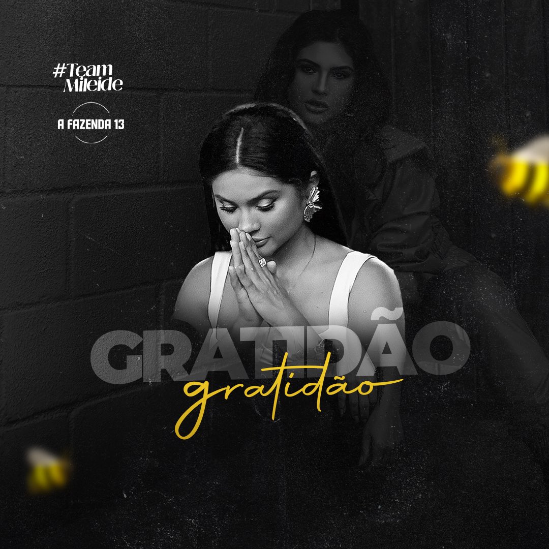 Infelizmente, não conseguimos! Gratidão por tudo que conquistamos e construímos até aqui. Essa trajetória faz parte de todo esse caminho que estamos percorrendo com a Mila! Vocês são incríveis. A pretinha do Maranhão vai dominar ainda mais esse Brasil!!! ❤️🐝 #TeamMileide