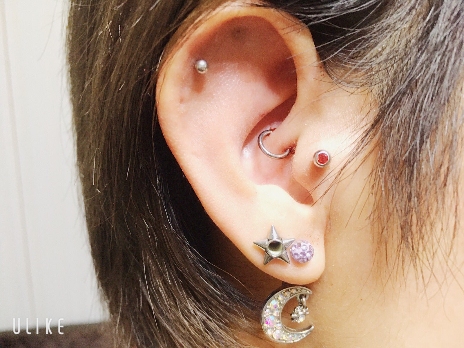 Pierce Studio Match M Kさんお疲れ様でした ダイスピアス 6回目のピアッシング 計6ピアッシング ファーストピアス変更 ピアス ピアス女子 ボディピアス ピアッシング 広島 福山市 福山 ピアススタジオ ピアススタジオマッチ T Co