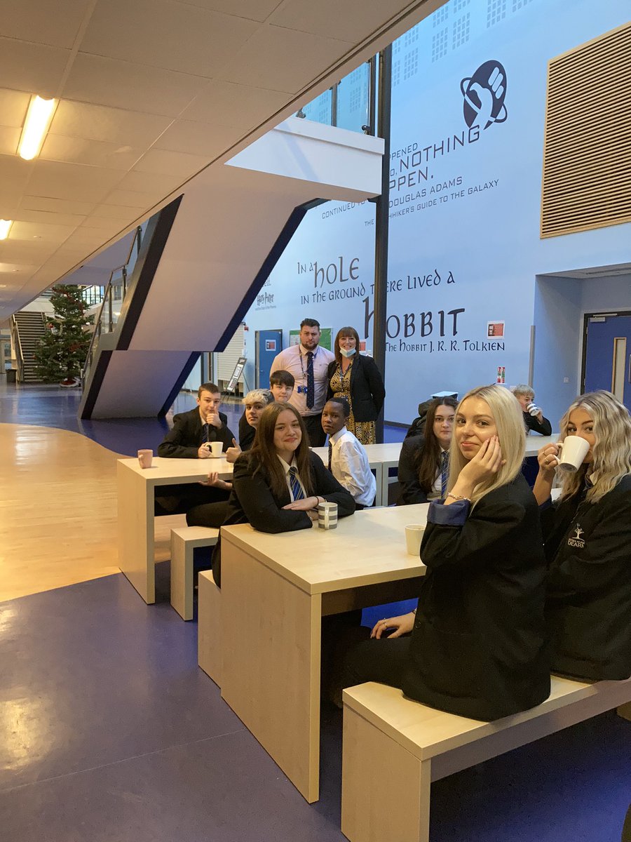 MrsChildDearne's tweet photo. Celebrating hot chocolate Friday! Here are our wonderful Y11 students who have worked so hard throughout their mocks! @MrBagnall3 #celebratingsuccess #hotchoc #rewards #christmas #happyschool https://t.co/WYOJlGLhg9