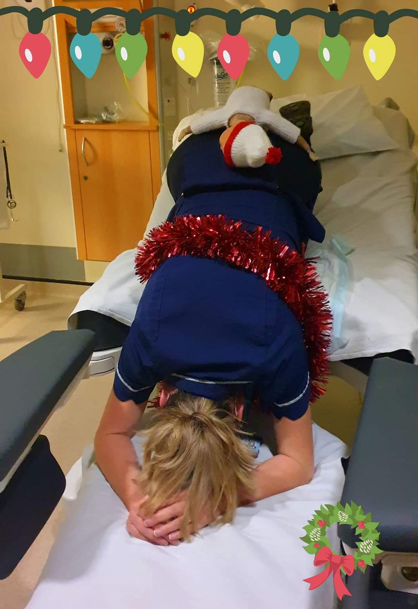 #MaternityAdvent Day 10
Forward leaning inversion
A rather extreme &amp; scary looking position suggested by SpinningBabies.com to create room in the lower uterus for a baby with slow decent from malposition. 
#maternityadvent2021 #UHDBmaternity #TeamUHDB #DerbyMaternity