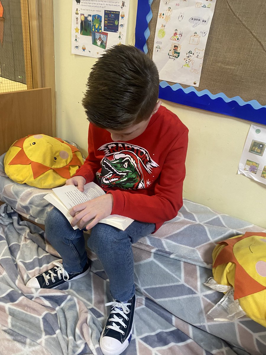 walsh20131's tweet photo. Joey's big sister challenged him to complete Billionaire Boy before Christmas. He can not put it down! I think He's going to win 🏆🥇@StBernsPrimary https://t.co/jRKIFLHRRy