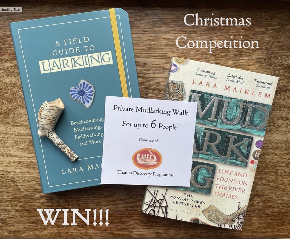 LondonMudlark's tweet image. MUDLARKING COMPETITION 2
Just ‘Like’ and ‘Share’ to enter
1. A PRIVATE MUDLARKING TOUR with @ThamesDiscovery
2. AN 18TH CENTURY PIPE printed with 1561 Agas Map by ceramic artist @raewyn_harrison
3. SIGNED COPIES of my books

Winners drawn and contacted 15/12/21
@BloomsburyBooks