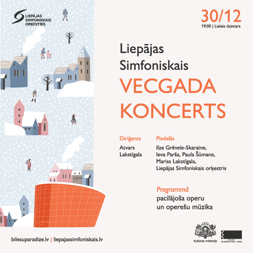Liepajasymphony's tweet photo. Mūsu Vecgada koncertā skanēs dzirkstoša svētku mūzika!
30. decembrī pulksten 19 Liepājas koncertzālē “Lielais dzintars” kopā ar vairākiem latviešu solistiem diriģenta Atvara Lakstīgalas vadībā atskaņosim vieglu operešu un opermūzikas programmu. https://t.co/gc0b3yawdY