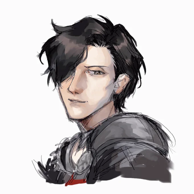#リプ来たキャラの顔だけ描く
#FE3H Hubert von Vestra🖤 