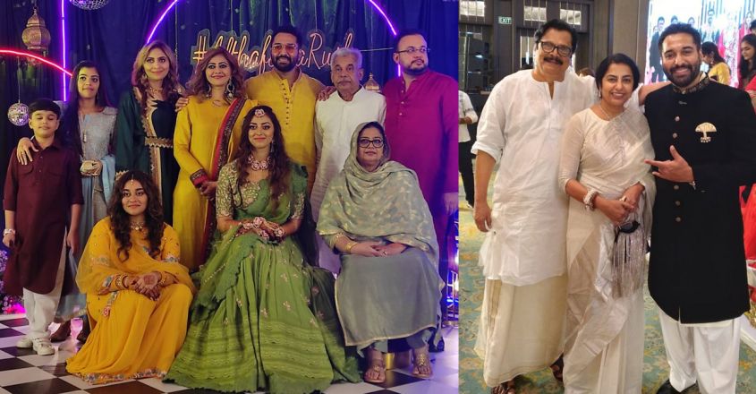 sridevisreedhar's tweet photo. .@mkstalin @arrahman @hasinimani and others at @actorrahman’s daughter #Rushda - #Althaf wedding reception at Hotel Leela Palace in Chennai https://t.co/iAGjrvCtMw