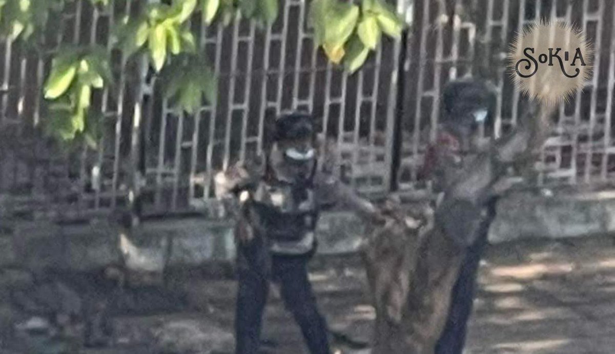 Images of Civilians' properties were Being Seized by Military Terrorists and municipality from the shops in front of Nandarwun &amp; Padaytar Markets in #SouthOkalapa Tsp, #Yangon at 1:30 pm on Dec 10 for participating in #SilentStrike on Dec 10.

#Dec10Coup 
#WhatsHappeningInMyanmar