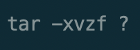 0xSroka's tweet photo. Is it actually possible to remember the "-xvzf" part? https://t.co/vahnYkYEqT