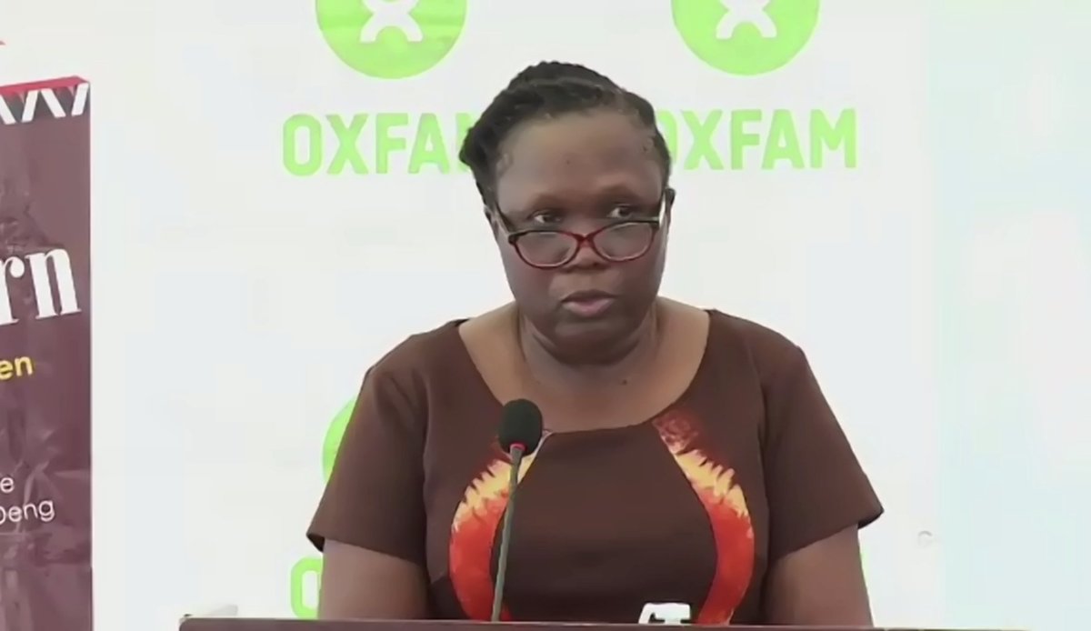 JustGystin's tweet photo. As we listen to extracts from the book, I hope we will do more in realising gender justice and women's rights - Jane Ochaya, Women’s rights advisor at @OxfaminUganda
#NoTimeToMourn https://t.co/2AJs3i9RL0
