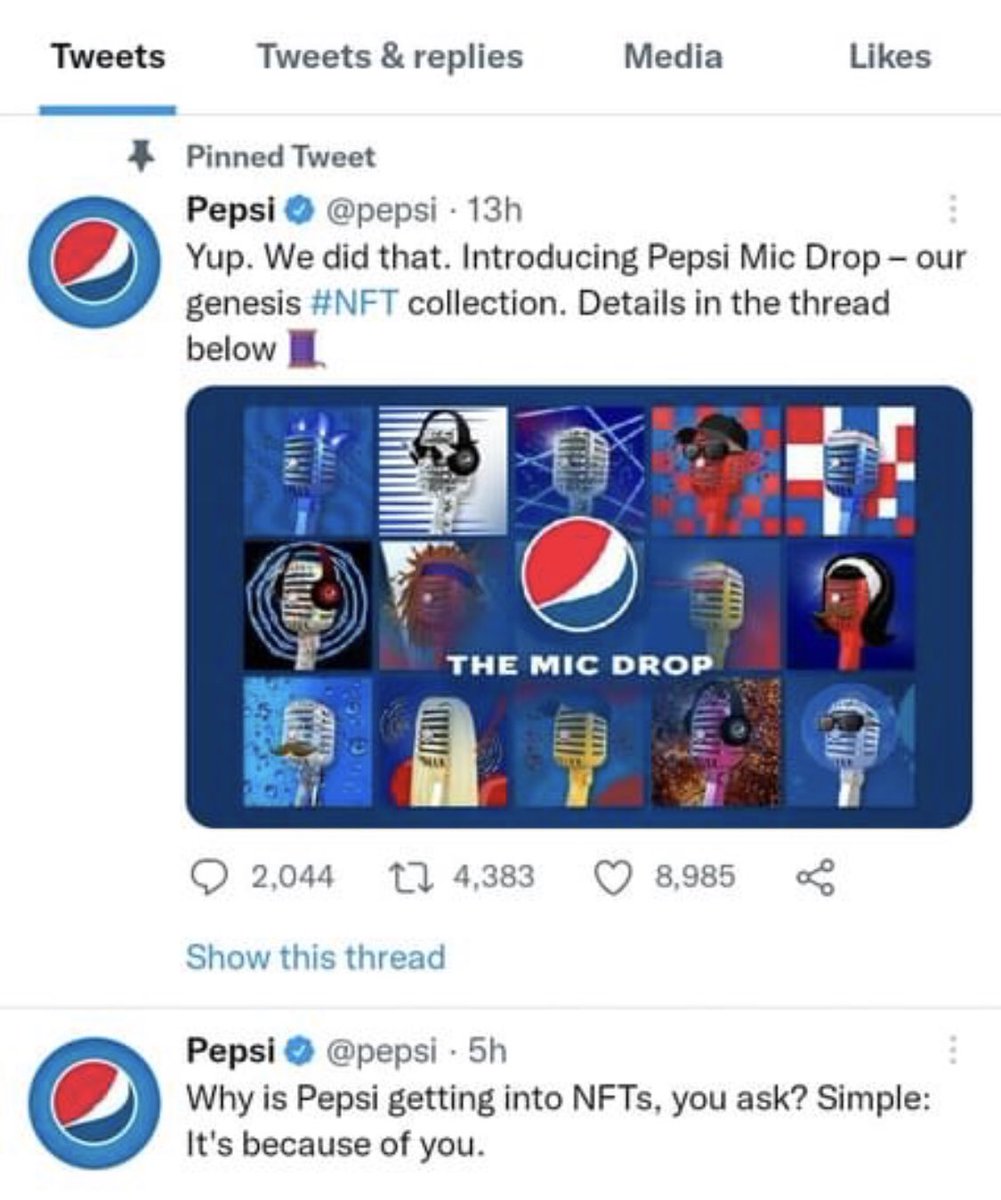 Which Wagmi is this? Pepsi on NFT craze 🎯🔑💨