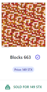 ArtOnStacks's tweet photo. Happy Friday Peeps! π₯³
450STX+ #SHAPES SOLD
since our update yesterday π₯
Volume at over 6.8K
#TheExplorerGuild is now over 90K in volume!
#107 SOLD for 175 STX π€©
#BLOCKS over 160K in volume π
#663 SOLD for 149 STX!
More at https://t.co/8ATS8V19OK π https://t.co/5KMKOc73N8