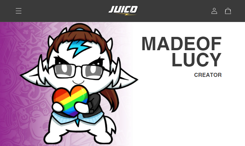 I haven't done this before so this is a first and hey mum, I made it!  

Very happy to announce that I am officially partnered with <a href="/JUICDenergy/">JUICD Energy</a>!

How cool is my character which you can check out at juicd.energy/pages/madeoflu…

Oh and use code MADEOFLUCY for 10% off 😊