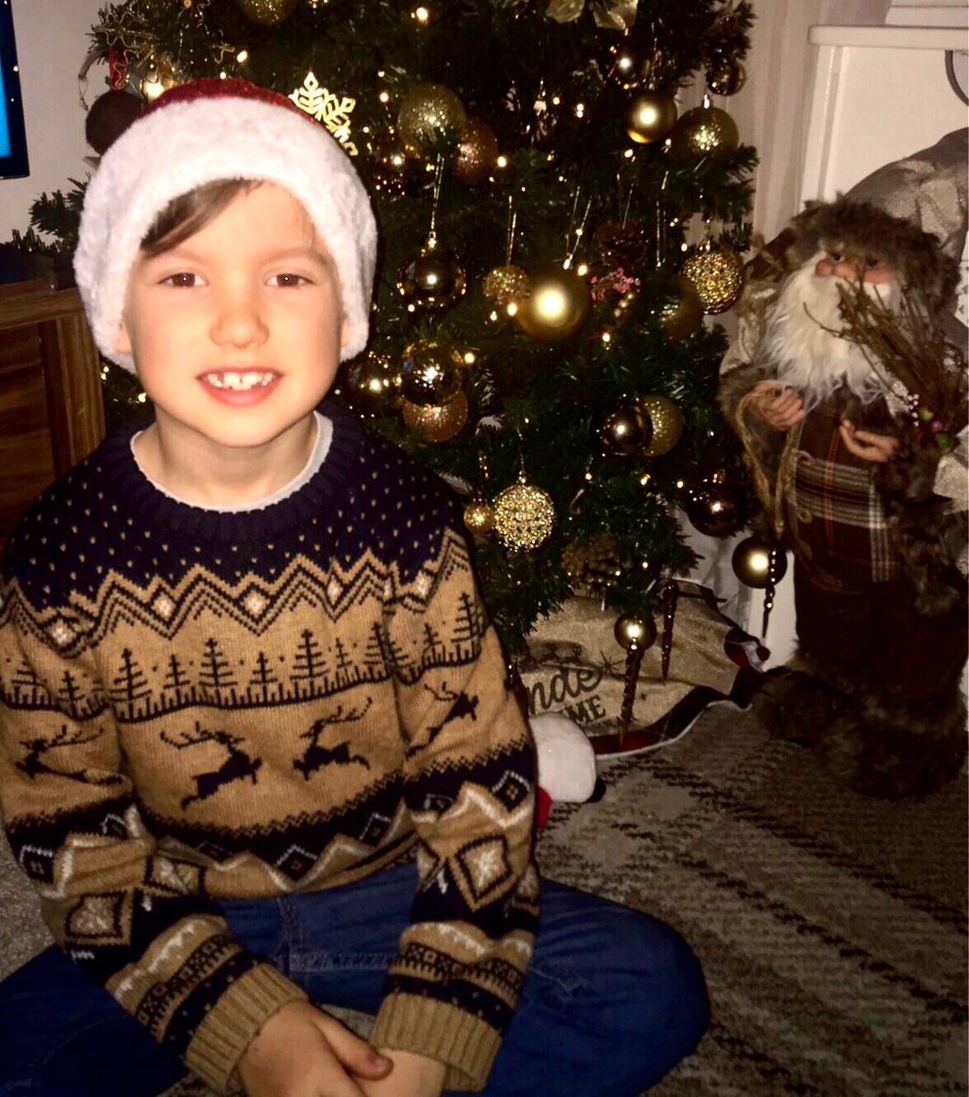 staceyweedy's tweet photo. @SJBSunderland Charlie all ready for Christmas Jumper day &amp; Santa Dash 🎅🏼❤️ #ChristmasJumperDay https://t.co/zpmBjcJvG6