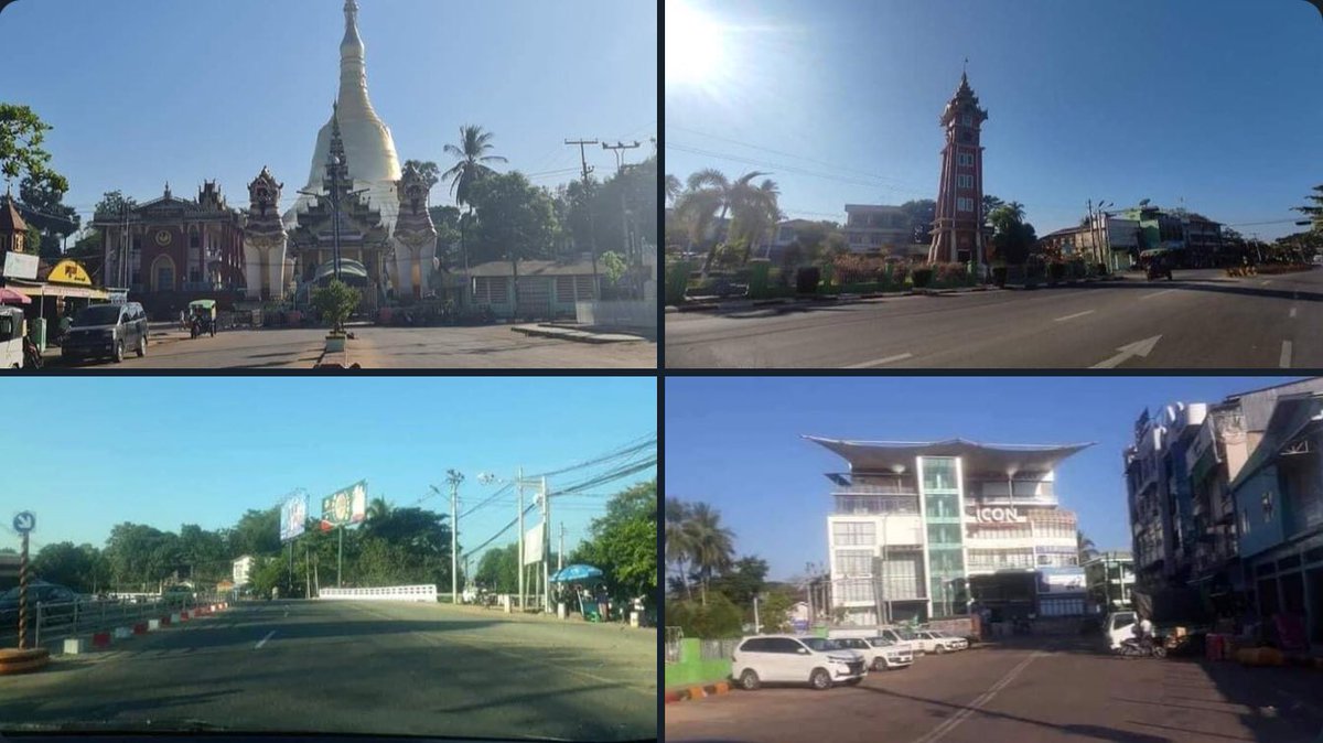 Surroundings of Bago’s trademark ShweMawDaw pagoda, are in SILENT MODE today to take part in nation wide SILENT STRIKE.  #SilentStrike #OurCityOurRules #Dec10Coup #WhatsHappeningInMyanmar
