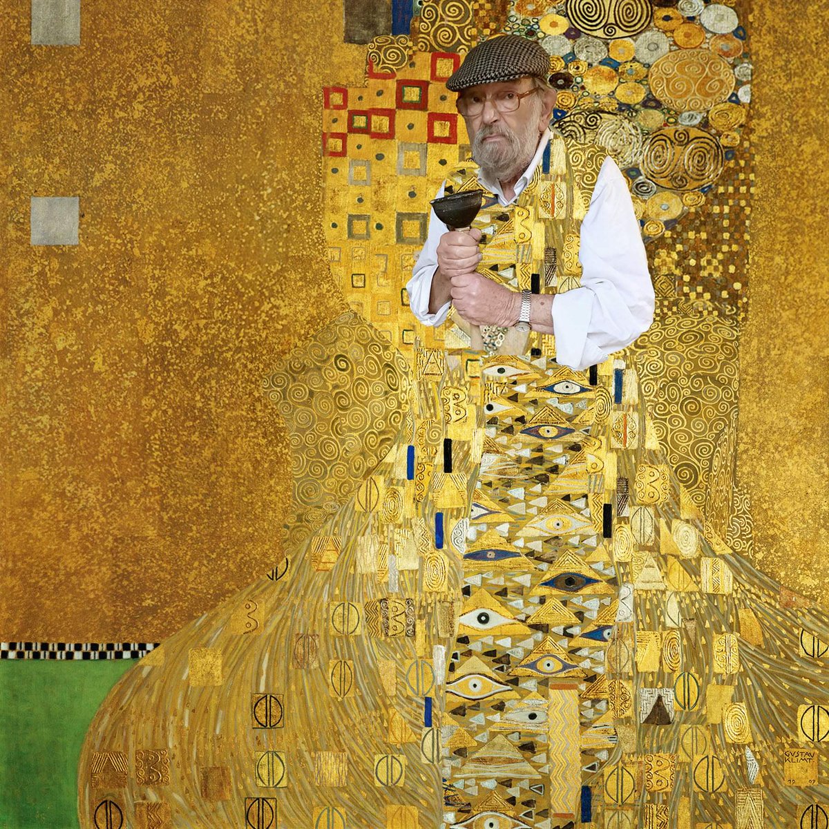 Day 10:

"Shitter's blocked" | Gustav Klimt, oil, silver and gold on canvas, 1907