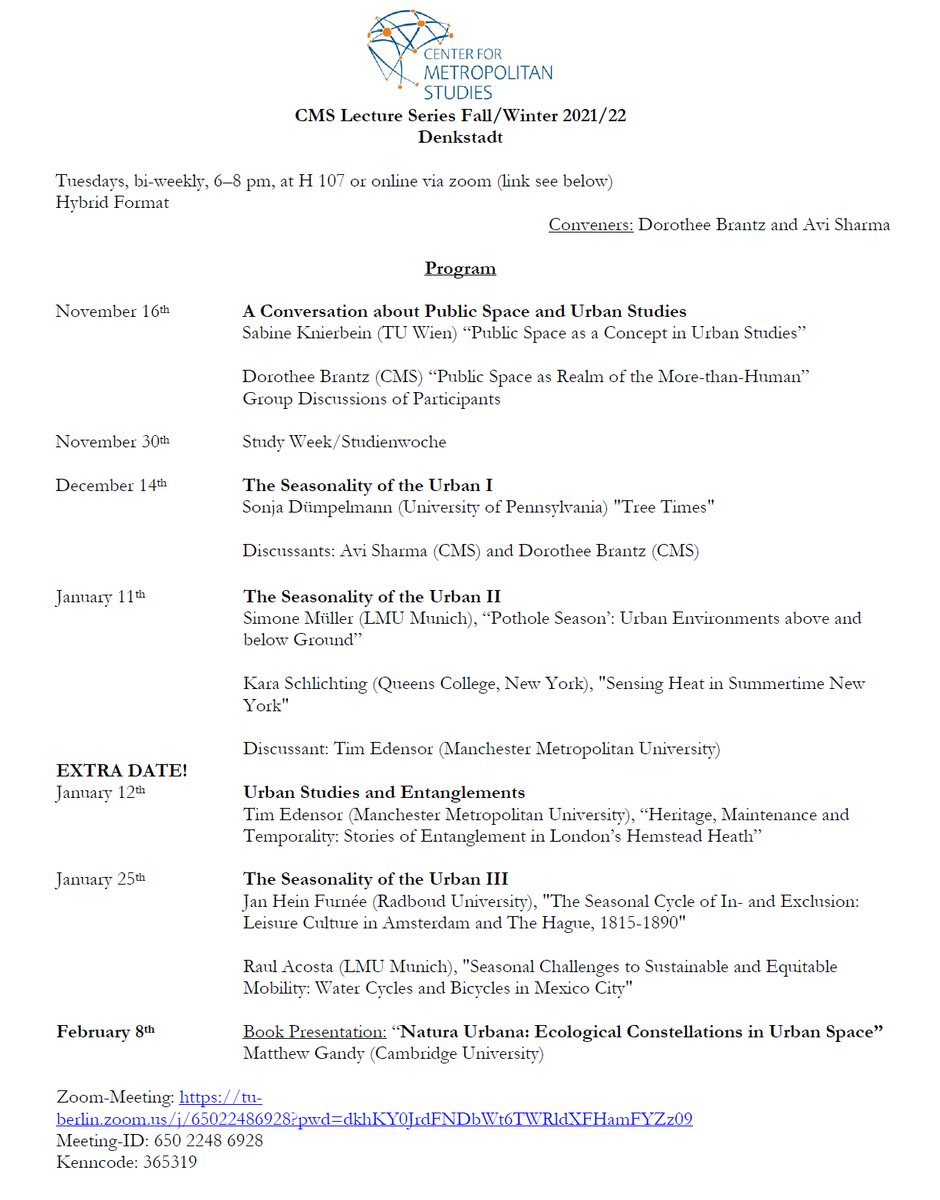 Center for Metropolitan Studies - TU Berlin tweet media