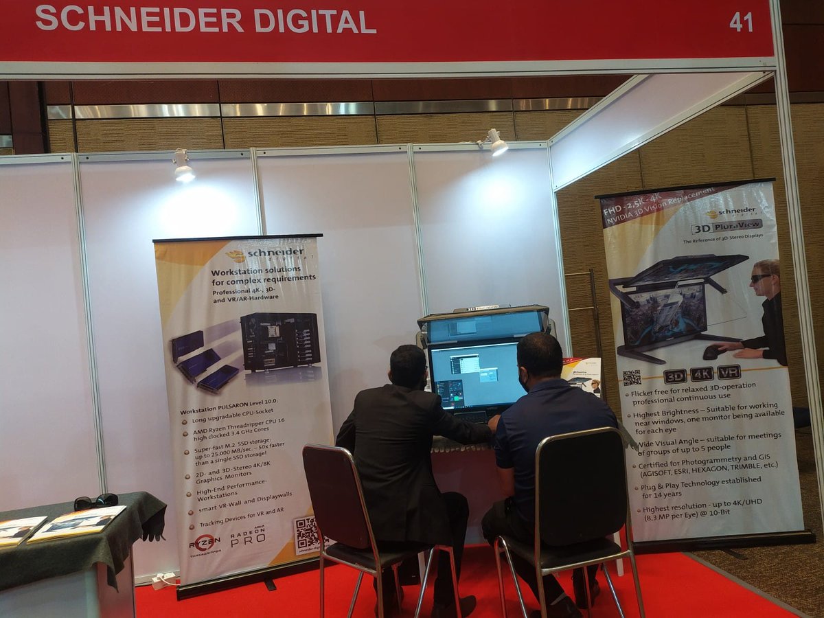 TechSchnell's tweet image. We like to extend our thanks to all for taking the time to visit our booth at GeoSmartIndia 2021, Hyderabad.
#3DStereomonitor #3Dstereovisualisation #3DPluraview #SchneiderDigital #SchnellTech #Germany #India #Hyderabad #Photogrammetry #GIS #LiDAR #3DMapping #LaserScanning