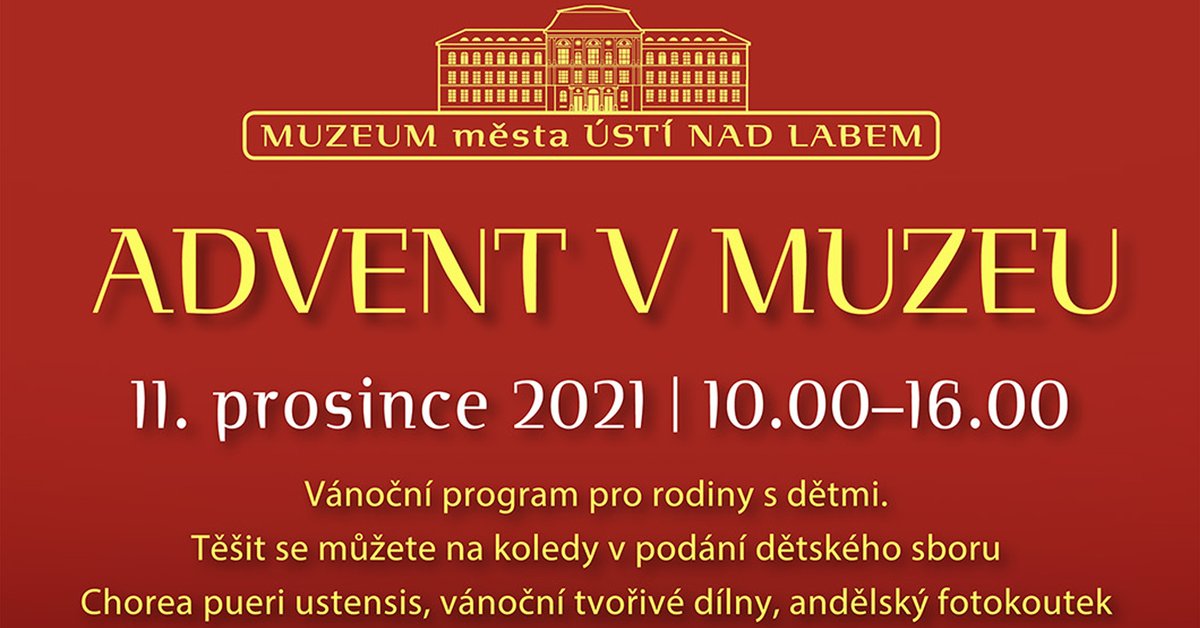 Vánoční program pro rodiny s dětmi se v ústeckém muzeu koná již zítra – v sobotu 11. prosince. ❄️🎄🎁