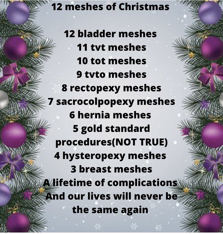 ❌❌It’s obvious to us patients with complications, ALL of these meshes can and do cause life changing complications,URGENT action and healthcare pathways are needed, REDRESS for all is imperative 💜💙@sajidjavid @LukeHall @GBNEWS @thismorning @loosewomen @SkyNews @NHSEngland