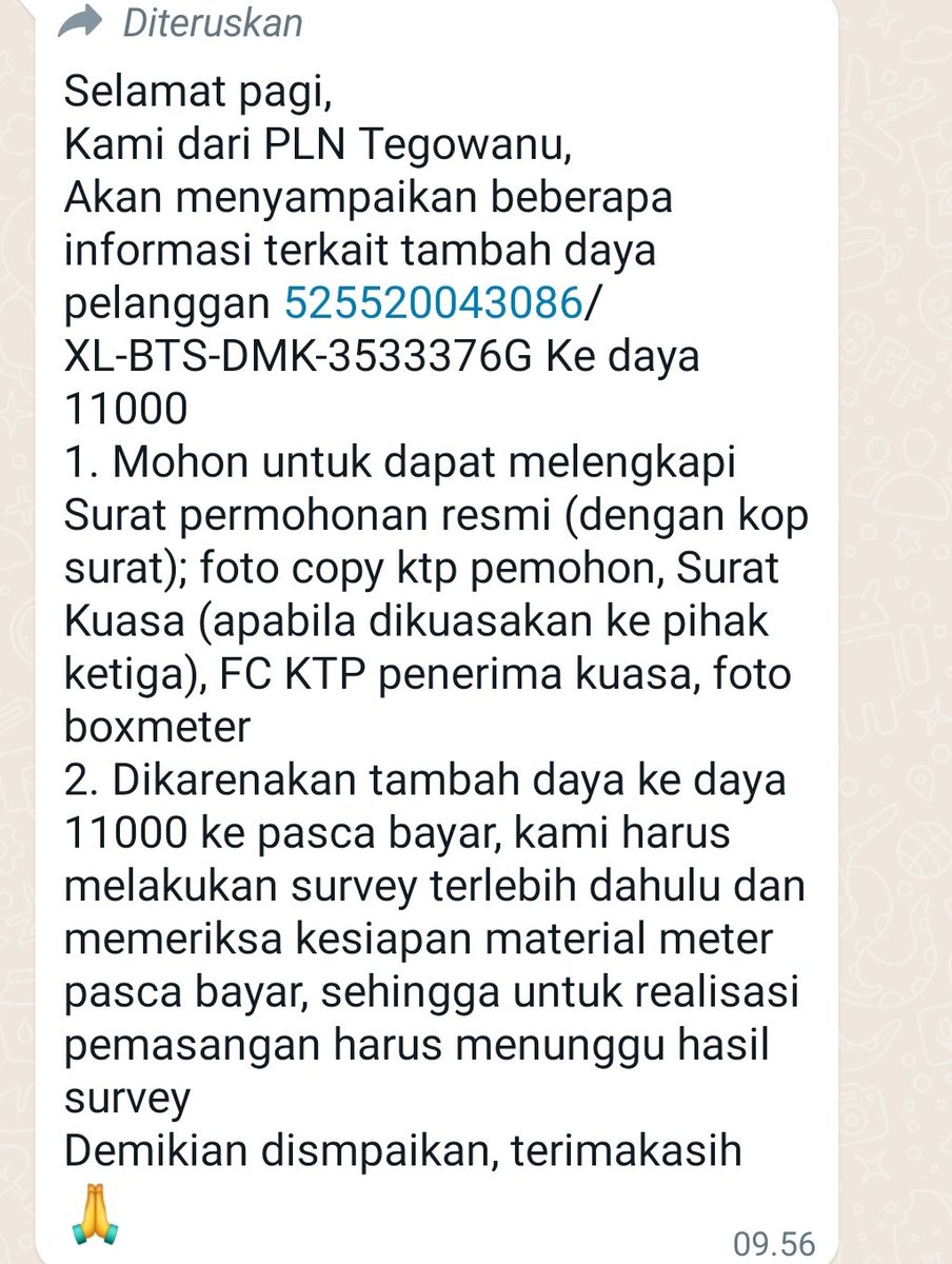 rustono79's tweet photo. @pln_123 @KementerianESDM @ganjarpranowo @KemenBUMN kalau bisa mudah kenapa harus dipersulit pelayanan tambah dayanya https://t.co/luqBX7YAiy