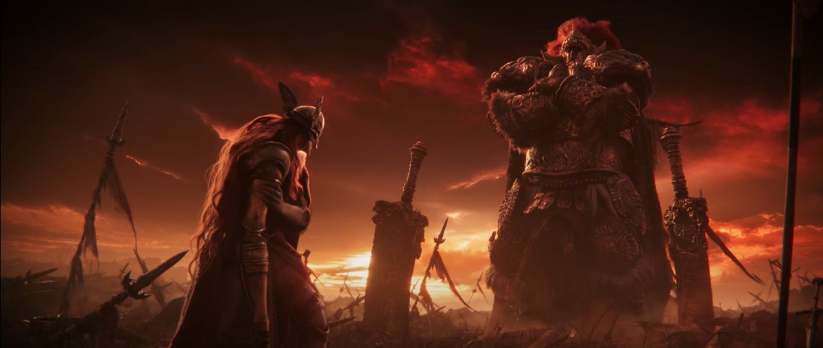 joaostuart's tweet photo. A direção de arte da FromSoftware é INSUPERAVEL. Esse frame é uma pintura. https://t.co/XkZTNJtNDq