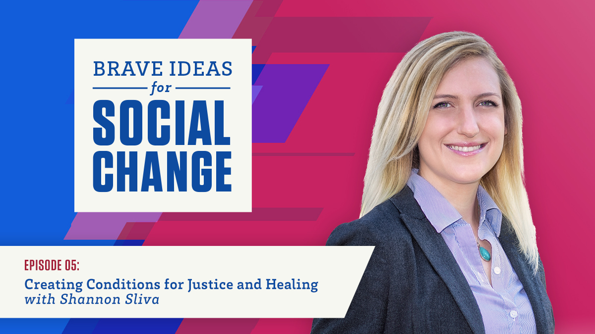 GSSWDenver's tweet photo. Associate Prof. @ShannonSliva shares her ideas on #restorativejustice and how we can create a world that focuses on collective care as an alternative to the #CriminalJustice system. Listen: https://t.co/60gGWxMaXh https://t.co/smKpJGLJac