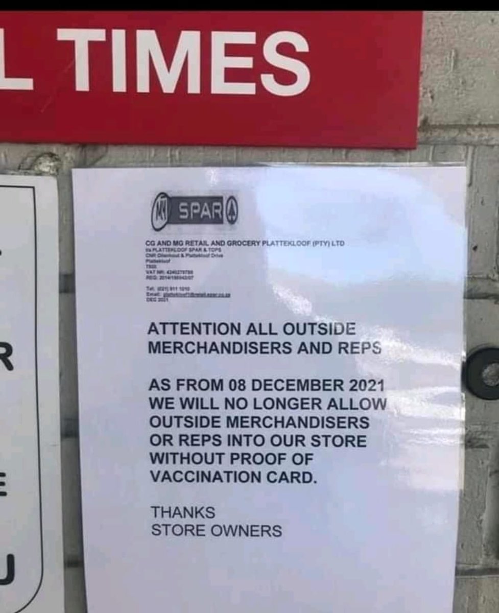 Let's start BOYCOTTING 💪🏻💪🏻💪🏻

PLATTEKLOOF SPAR you have betrayed the people who supported you and made you wealthy.

#FUCKSPAR