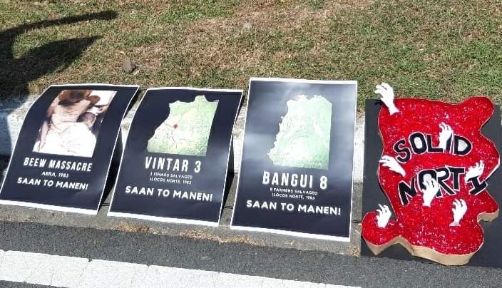 There is no such thing as 'Solid North' for the Marcoses.

There are victims of Martial Law in the North. The North remembers and the North resists!

#IHRD2021
#SaanToManen
#NeverForget
#JunkAntiTerrorLaw 
#AbolishNTFELCAC
#TignayIlocandia
#DefendCordilleraPH
#DefendTheNorth