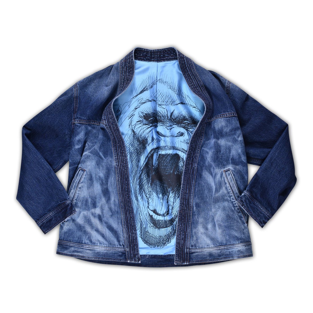 Kide_Denim's tweet photo. Nago Kimono Reflection Blue ❤️❤️❤️ @tyrone_spong  #silverback https://t.co/Jlx3oxEXVQ