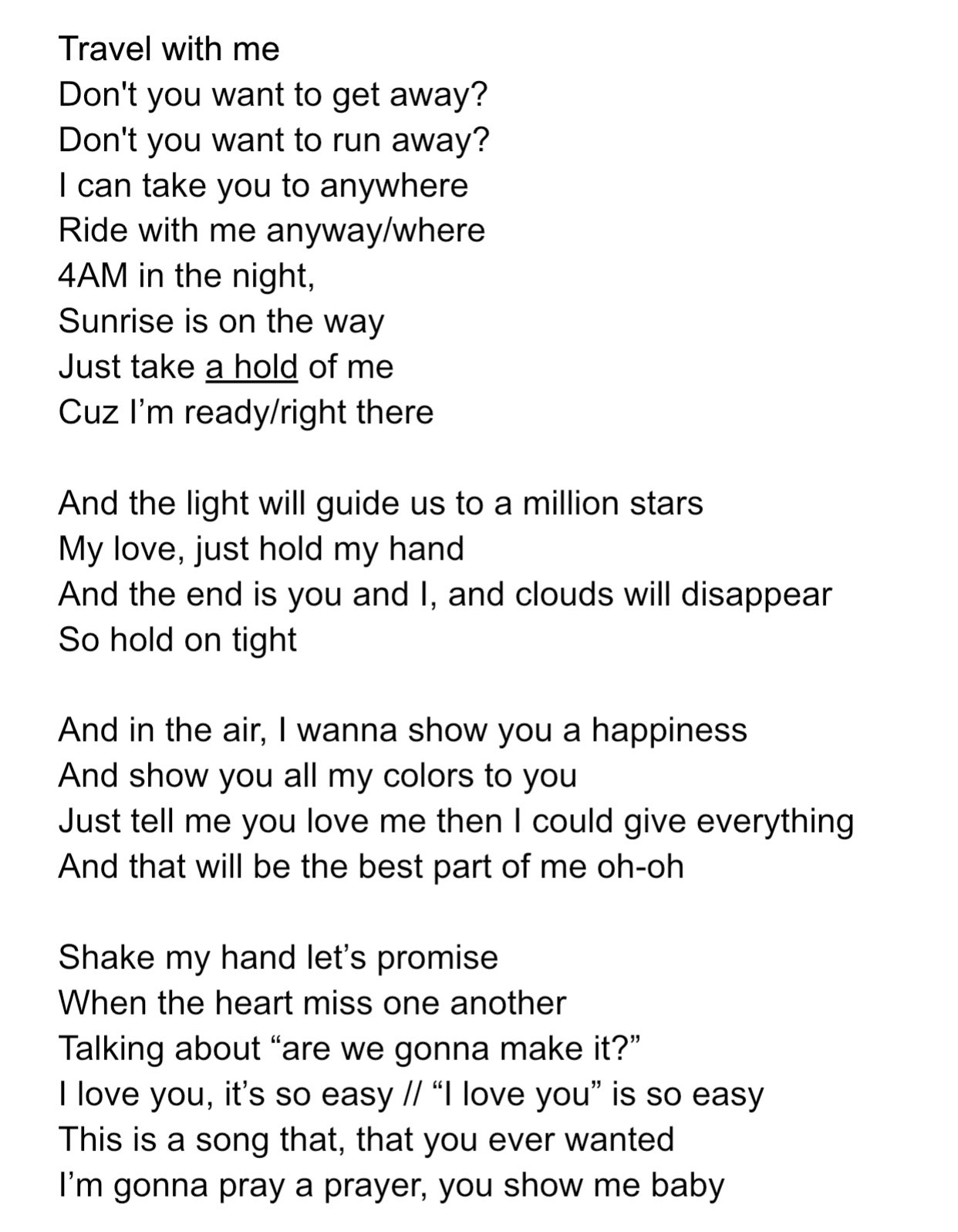 스튜디오 Okay I Took Some Of Your Suggestions And Relistened To The Video 613 More Times And I Think This Is The Final Ish Consensus For The Lyrics It S Already So