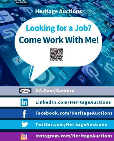 maxmad81's tweet photo. Heritage Auction is hiring https://t.co/cMETzrxvoF