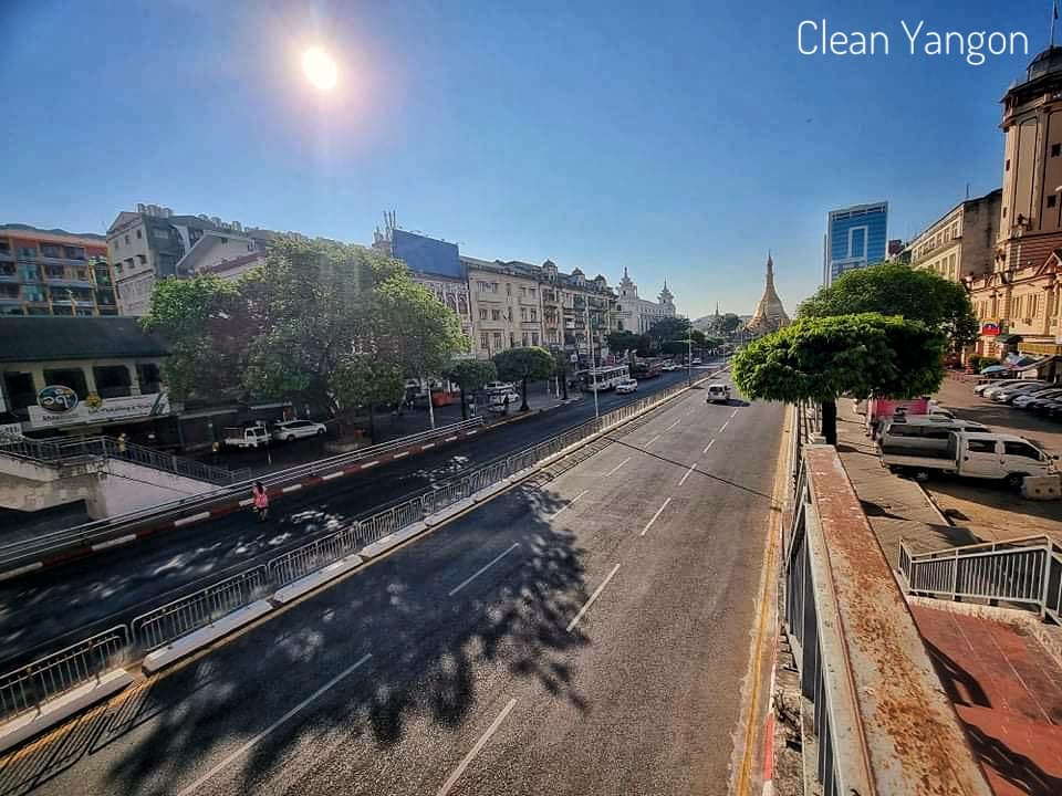 Chester86418860's tweet photo. Silent strike
View of downtown Yangon
Field
-----------
#whathappinginmyanmar
#SilentStrike https://t.co/EPJRdCEuhf